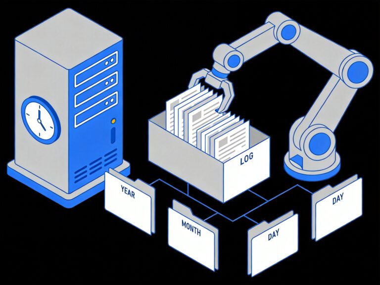 Nginx日志自动切割与归档配置教程（按年/月/日目录存储）