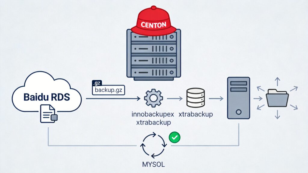 CentOs6.5 64位安装XtraBackup，还原百度RDS的Mysql备份文件backup.gz到本地Mysql服务器