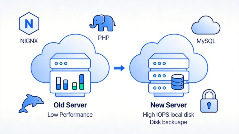 网站搬家笔记,记录lnmp生产环境搬家及优化升级过程