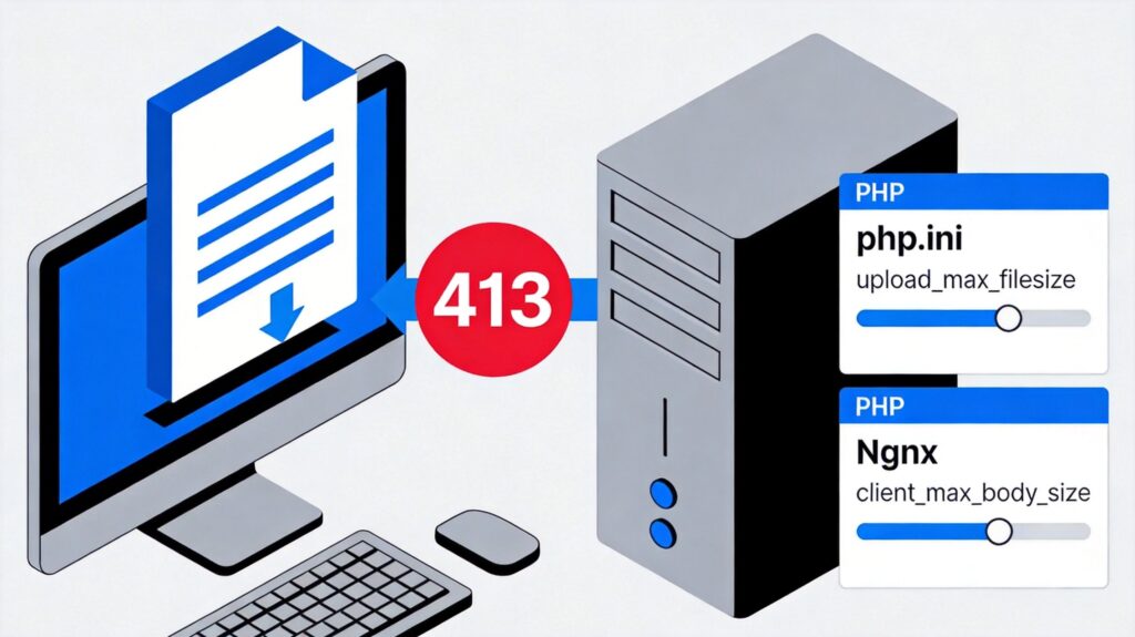 解决 PHP 上传文件报错 413 Request Entity Too Large 的完整指南