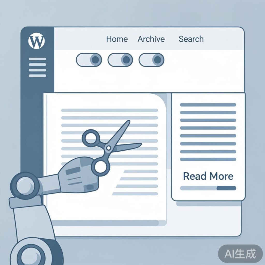WordPress 自动文章摘要插件：WP Limit Posts Automatically 功能详解与使用指南