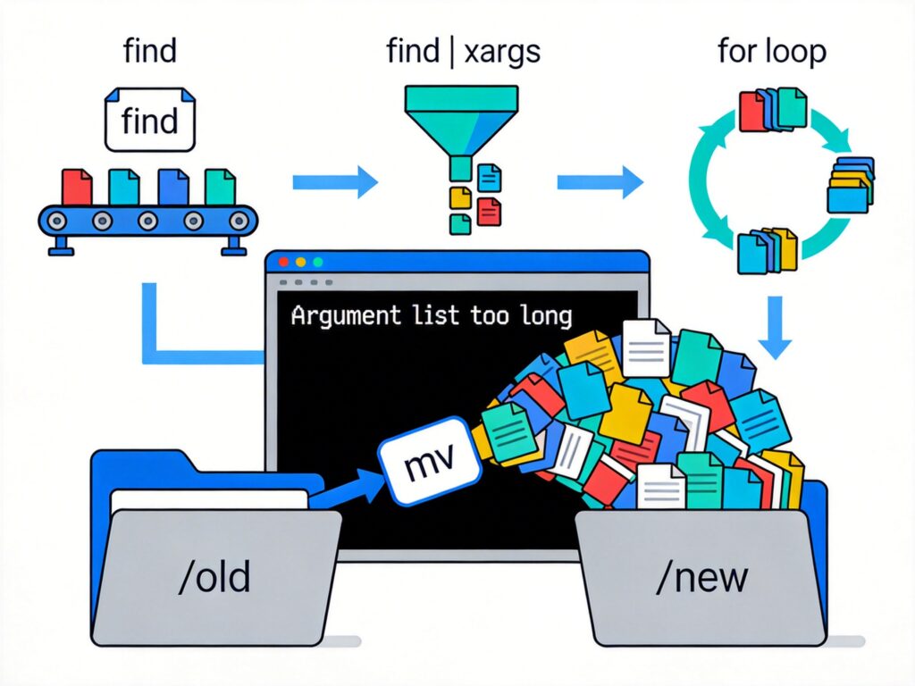 Linux系统（CentOS）解决mv命令“Argument list too long”参数过长错误