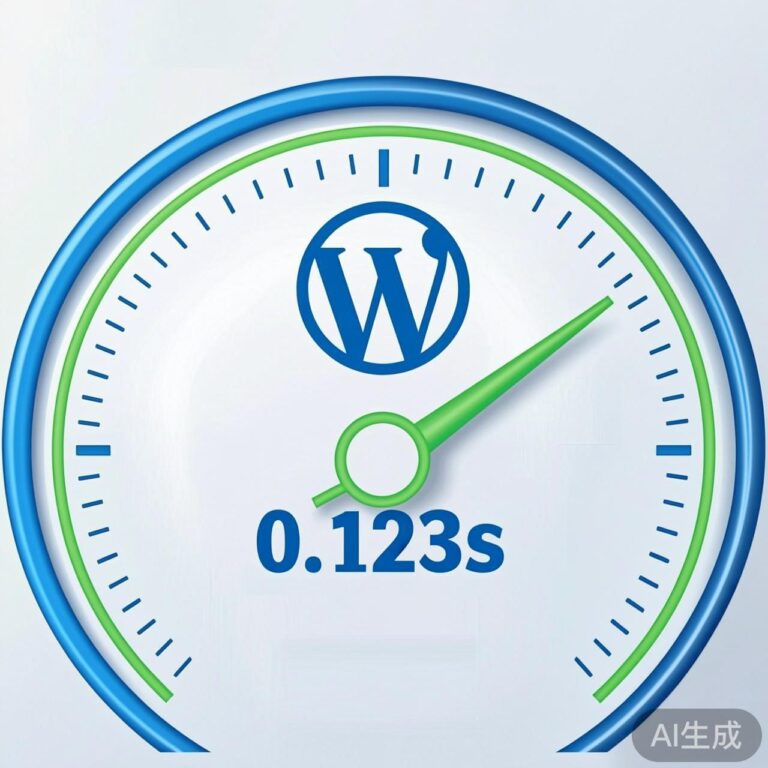 WordPress添加网址加载时间