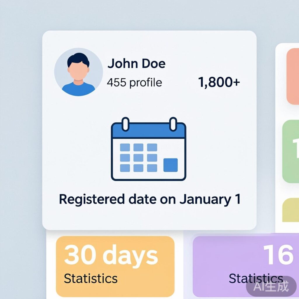 WordPress在前台显示登录用户的注册时间