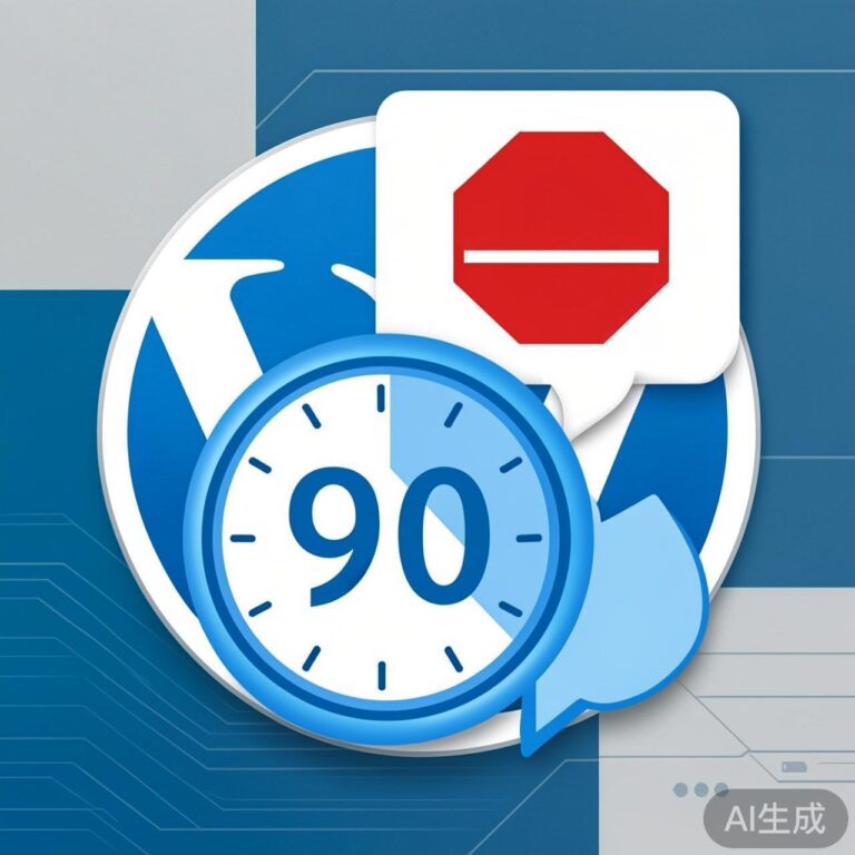 WordPress 教程：使用纯代码限制重复评论的间隔时间