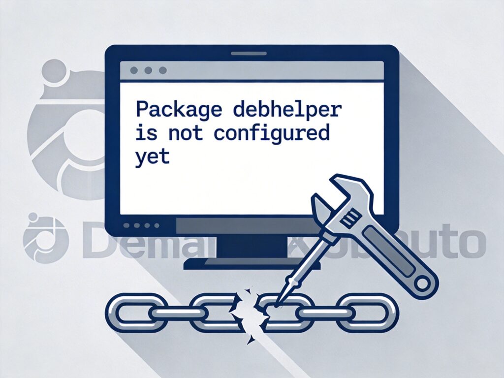 解决 Debian/Ubuntu 中“Package debhelper is not configured yet”依赖错误