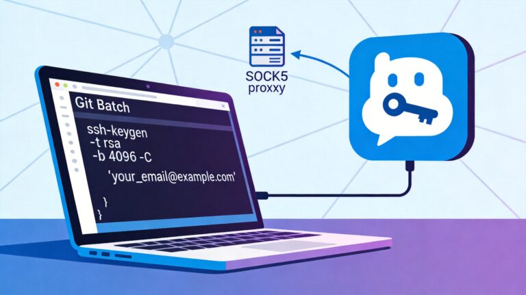 Git 配置 SSH Key 连接 GitHub 与设置 SOCKS5 代理完整指南