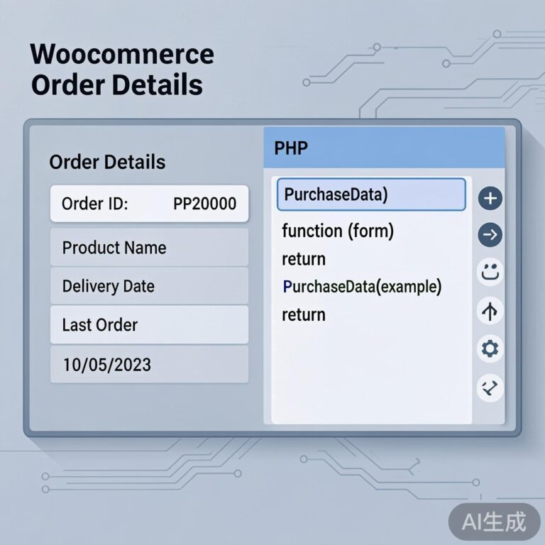 WooCommerce添加新自定义字段到订单详情元数据框的方法